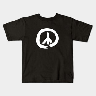 Simple World Peace Design Kids T-Shirt